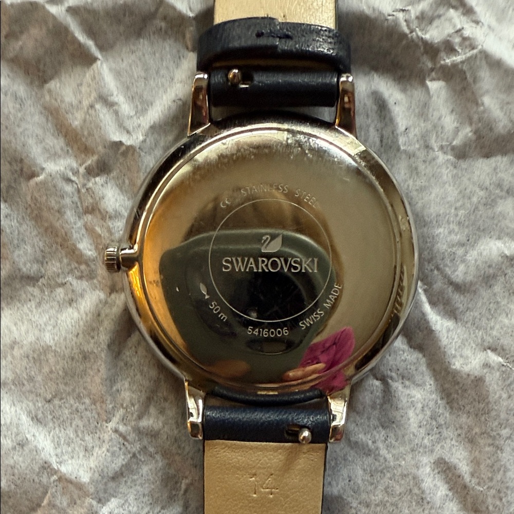 Swarovski Black and Blue Crystal Watch - Picture 3 of 3